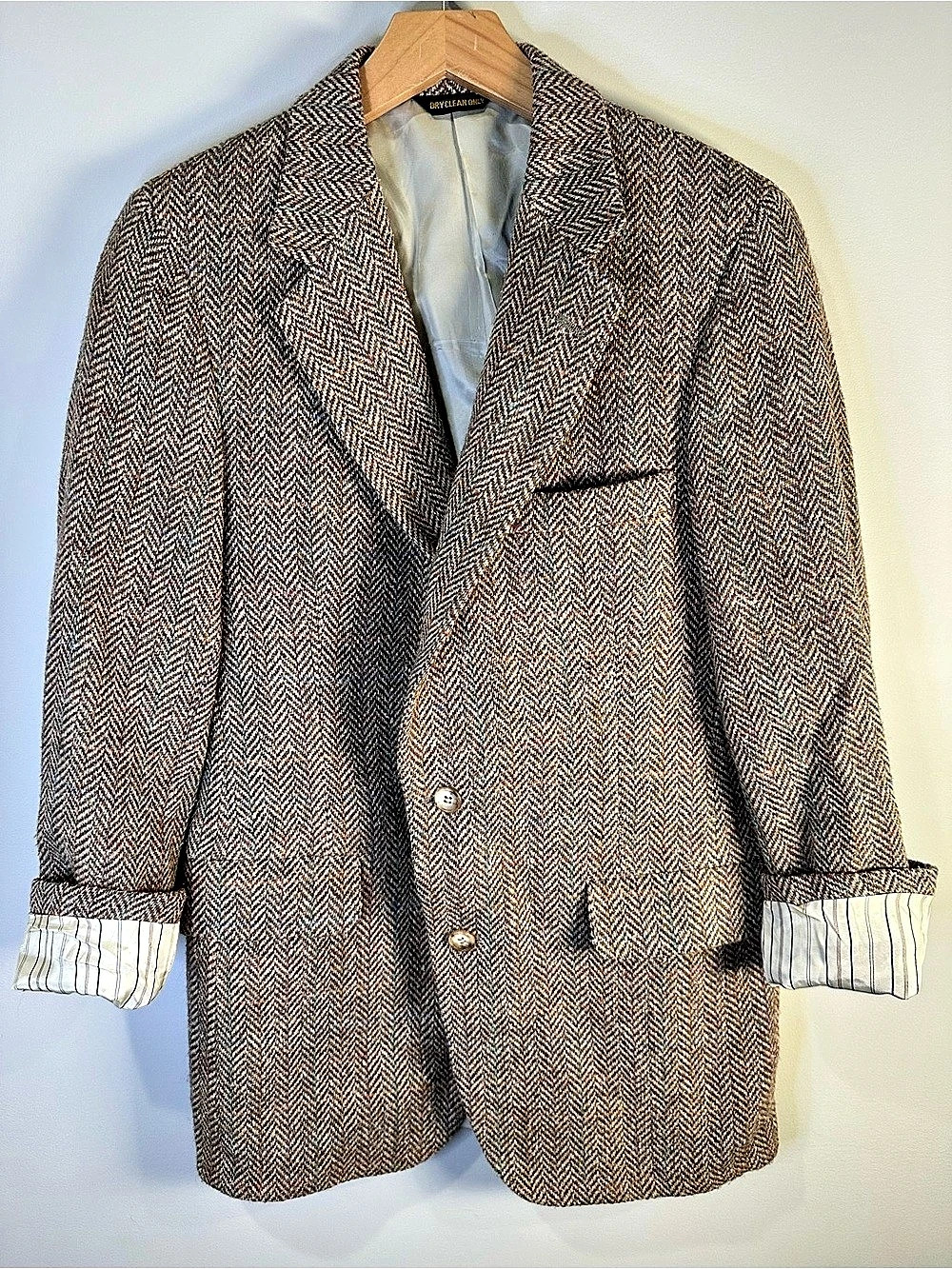 Vintage Britches of Georgetowne Herringbone Tweed Blazer Heritage Academia S